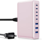 USB C Charger 300W USB C Charger Block 8-Ports GaN IV Fast Charging Station,PD 100W Laptop Charging Hub Wall Adapter Compatible with MacBook/Air,DELL,Steam Desk,iPhone 16/15/14,Galaxy S24