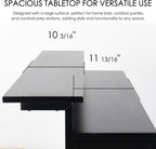 Kozyard Home Bar Cabinet with Storage Cabinet and Shelves | Black Indoor Bar Cabinet for Kitchen, Dining Room, Living Room, Home Bar Furniture