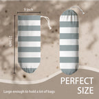 Strips Plastic Bag Holder, Reusable Grocery Garbage Car Trash Bags Holder, Wall Mount Plastic Bags Organizer, Kitchen Housewarming Gift for Women, Kitchen Pattern Garbage Bag 57