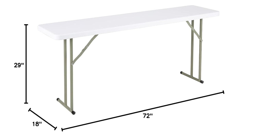 Norwood Commercial Furniture 6' Indoor/Outdoor Folding Training Table, Re...