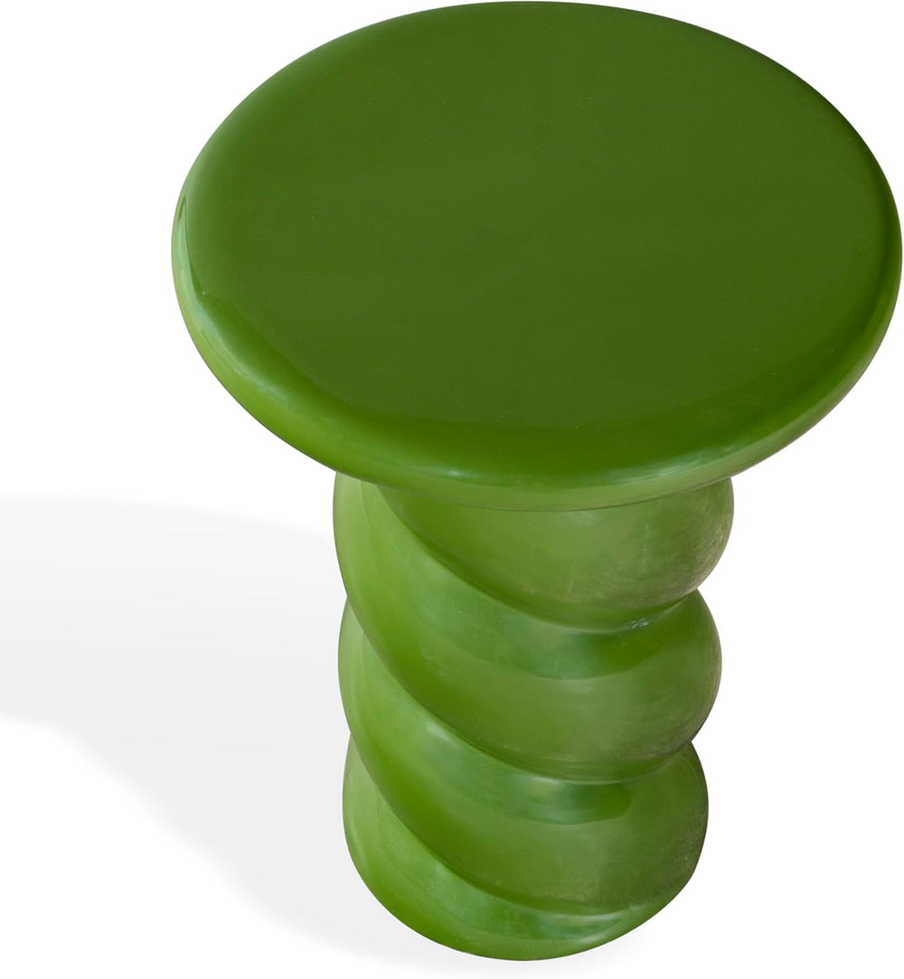 SAFAVIEH Couture Collection - Noelly Olive Green Concrete Accent Table, Conte...