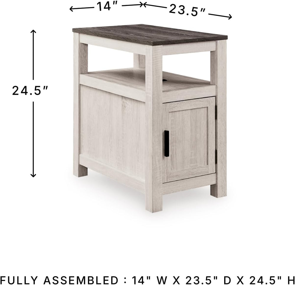 Signature Design by Ashley Fendenmore Farmhouse Chairside End Table with Stor...