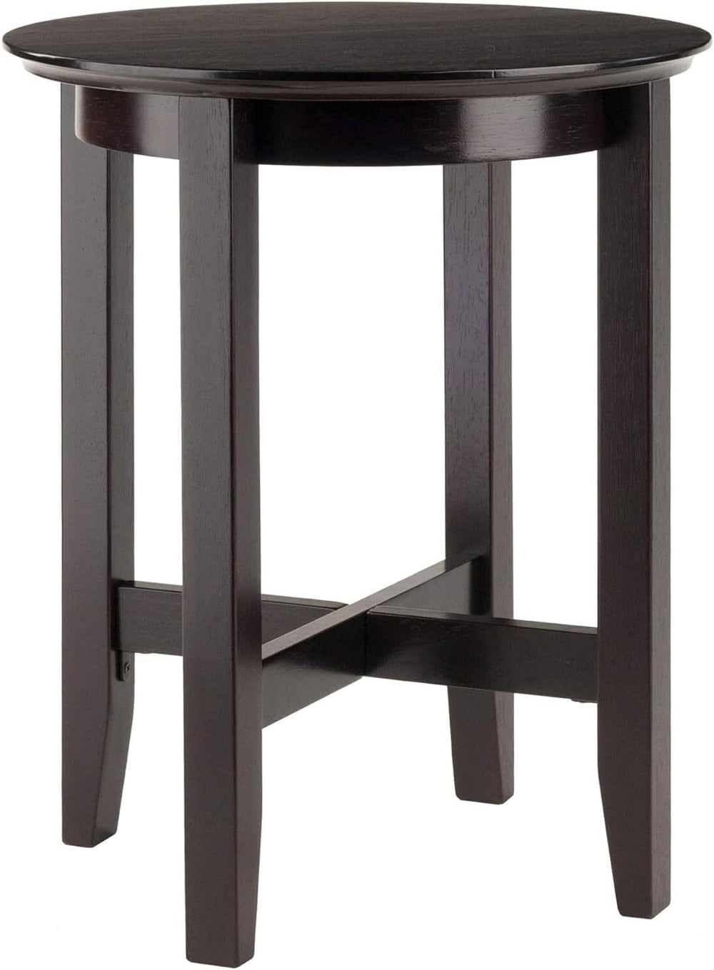 HomeStock Boldly Bohemian End Table - Artistic Design with Rich Espresso Fini...