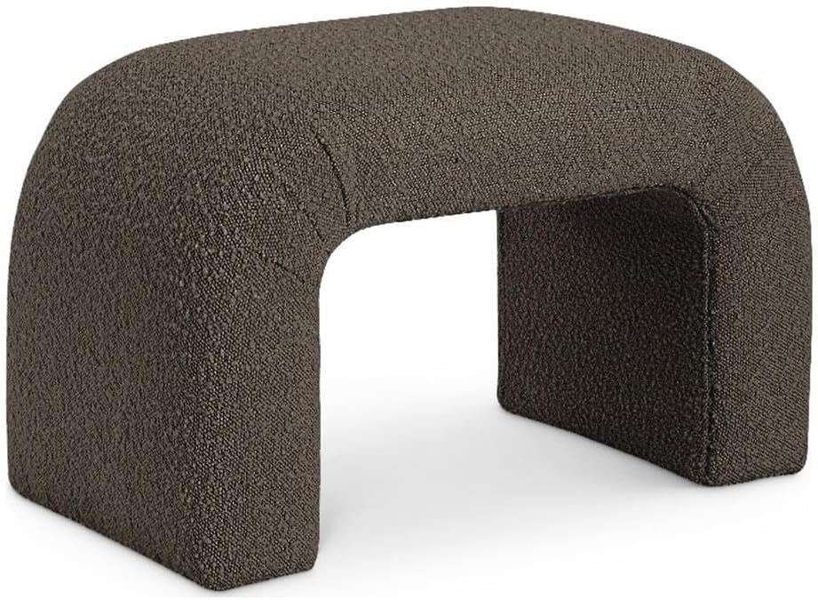 Meridian Furniture 169Brown Niagara Collection Modern | Contemporary Boucle F...