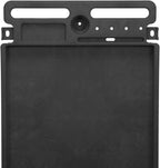 Global Industrial Industrial Service & Utility Cart, Plastic 2 Tray Black Shelf, 44” x 25-1/2”, 5" Rubber Casters
