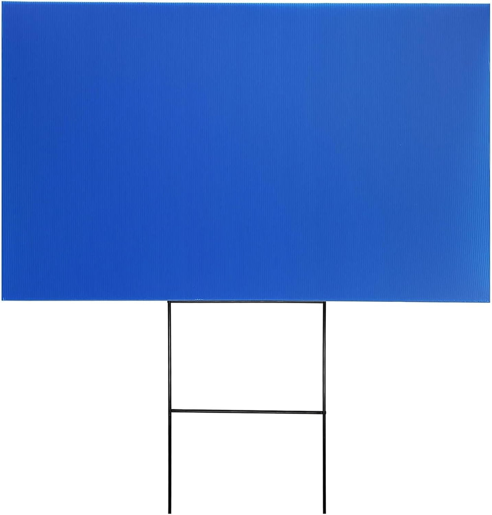 Juvale 8 Pack Corrugated Plastic Yard Signs 24x36 for Outdoor, Open House and...