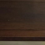 SIMPLIHOME Skyler SOLID MANGO WOOD and Metal 34 inch Wide Square Industrial Coffee Table in Dark Brown / Gold for the Living Room and Family Room