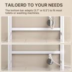 Gizoon 3 Tier Over The Toilet Storage Cabinet, Bamboo Bathroom Over Toilet Storage with Adjustable Shelves，Space-Saving Freestanding Shelves, 10.24"D x 24.8"W x 66.93"H, for Bathroom, Laundry Rooms