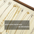 Large Jewelry Trays for Drawers Stackable Velvet Jewelry Display for Vendors Jewelry Drawer Organizer Inserts for Rings Necklace Bracelets Earrings and Studs Earrings (Beige, 20 Hooks)