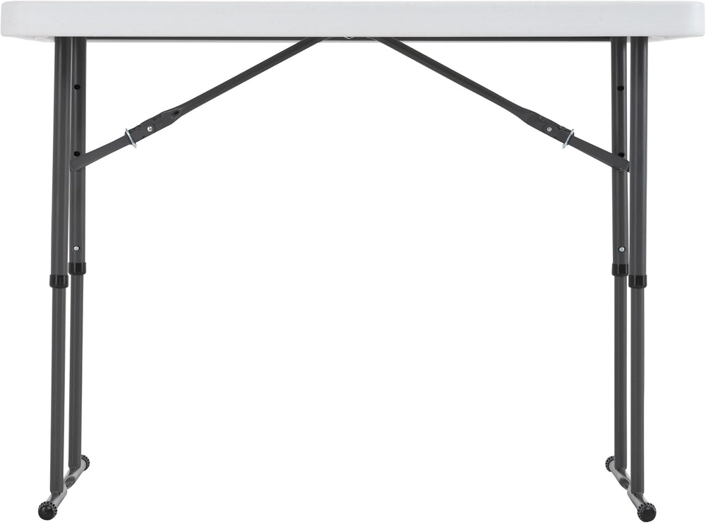 Lifetime Commercial Height Adjustable Folding Utility Table, 4-Foot