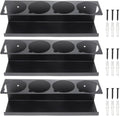 RealPlus Aerosol Spray Can Holder Rack Organizer, 4 Can Spray Bottle Holder Heavy-Duty Steel Wall Mounted for Garage and Workspace, Pack of 3
