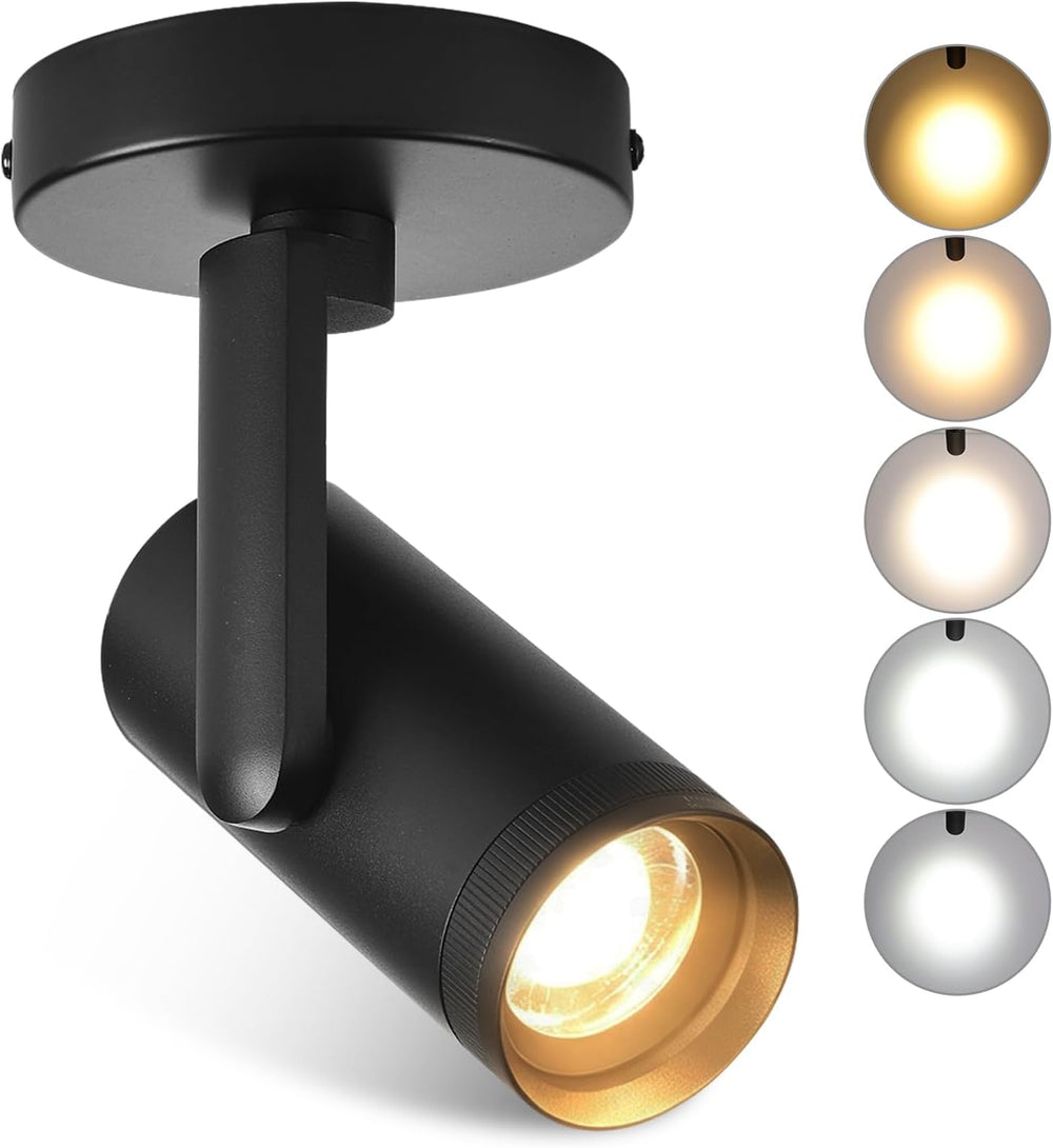 20W LED Dimmable Zoomable Ceiling Spotlight Indoor 5 Color Adjustable Surface...