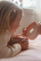 Little Dutch Fairy Garden Heart Music Box with Rotating Ballerina for Girls with Flower Motif Jewellery Box Music