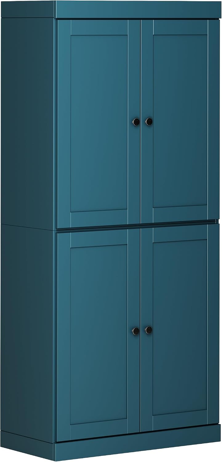 Palace Imports Solid Wood Kitchen Pantry Cabinet - 71.5" Tall x 32"...