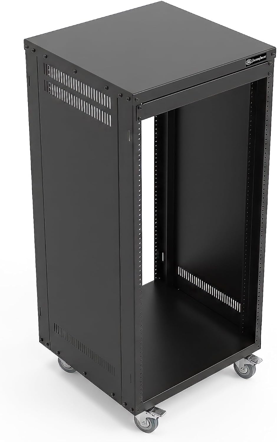 AxcessAbles 22U Network Rack with Wheels-500lb Capacity,18" Depth|19-Inc...