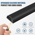 Silicone Wall Wire Hider, Side Open Wire Covers for Cords on Wall, 20FT Self-Adhesive Flexible Cord Hider for Mounted TV, Home Office, Cavity 0.63" W x 0.31" H
