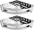 NearMoon Bathroom Shower Caddy 2 Pack, No Drill 304 Stainless Steel Shower Organizer with 2 Hooks (Corner Shelf, Chrome)