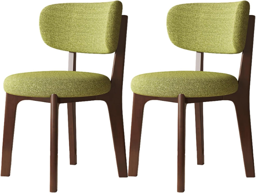 Solid Wood Dining Chairs Set of 2,Mid Century Modern Dining Chairs with Curve...