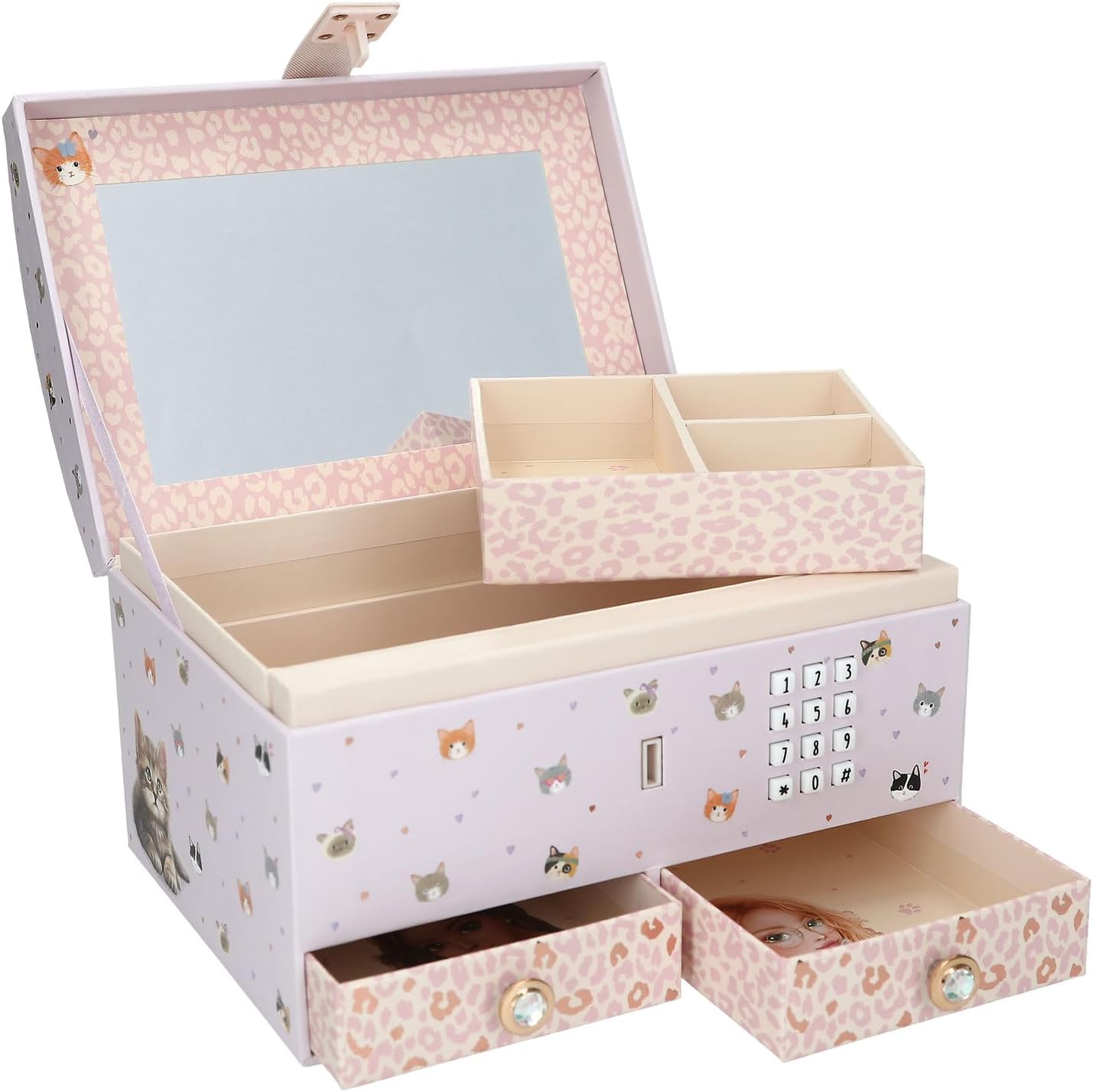 Depesche TOPModel 13578 Jewellery Box with Code and Sound Cat Love
