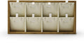Oirlv Solid Wood Jewelry Organizer Tray Pendant Necklace Storage With Pads (Creamy-white)