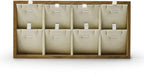 Oirlv Solid Wood Jewelry Organizer Tray Pendant Necklace Storage With Pads (Creamy-white)