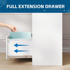 3-Drawer Metal File Cabinet, Lateral Vertical Filing Cabinets for Home Office, Locking Cabinet with Storage Shelves, Legal/Letter/A4 Size Office File Cabinet,(White, Assemble Required)
