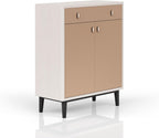 Light Luxury Style Large Storage Cabinet, Two Cabinet Doors, Dual Color Matching,for Kitchen