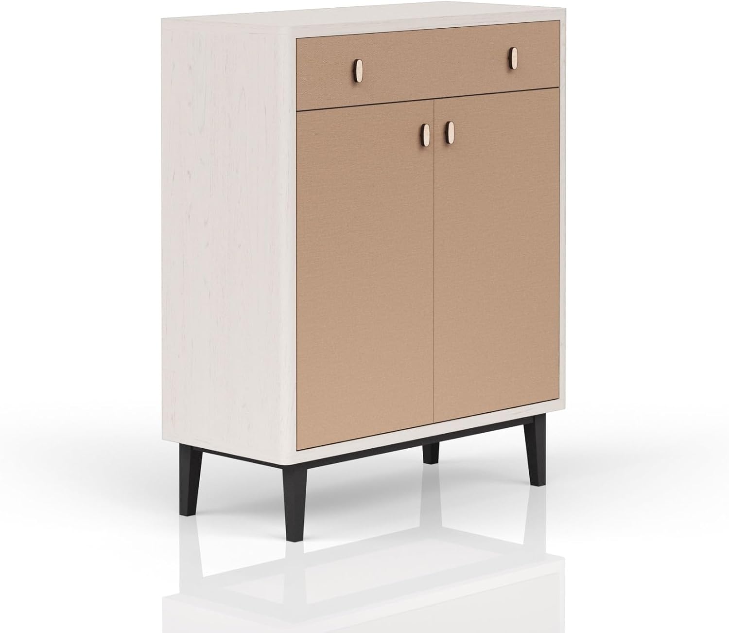 Light Luxury Style Large Storage Cabinet, Two Cabinet Doors, Dual Color Matching,for Kitchen