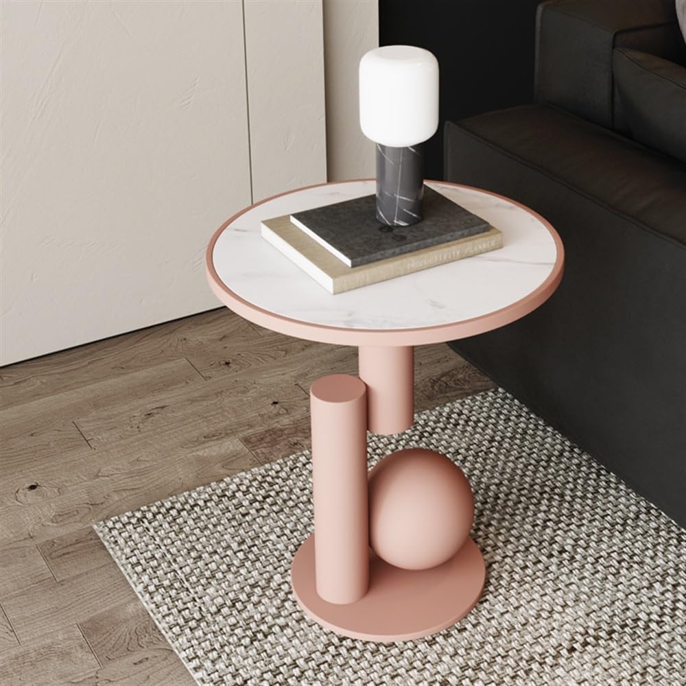Side Table Round, Modern Accent End Table, Small Drink Table for Small Spaces...