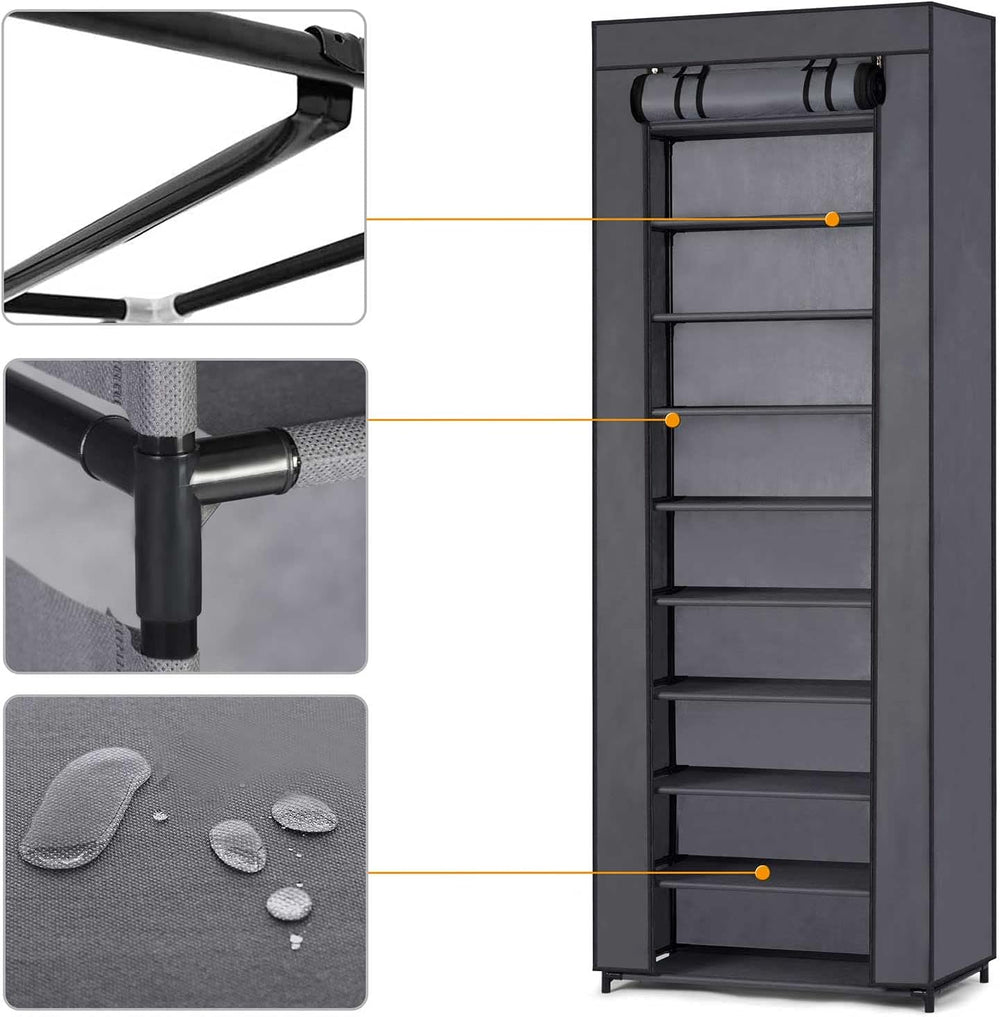 Wardrobe, graphite, 28 x 58 x 175 cm