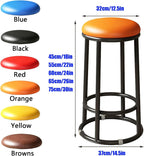 22in, 26in, 30in, Bar Stools, Round Counter Stools, Commercial Chair, Office Desk Guest Chair, Easy Assembly, for Bar, Kitchen, Dining Room(Yellow,55cm/22in)