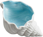 7.7" x 4.7" x 3.5" Large Conch Jewelry Dish Tray SeaConch Bowl Ceramic Conch Ring Holder Decorative Trays Cute Jewelry Organize Key Storage Tray for Home Decor Porcelain Jewelry Deco