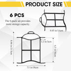 Ripeng 6 Pcs Extension Cord Storage Reel, Portable Cord Holder with Handle, Christmas Lights Storage, Black Hose Organizer Wrap-Holds, H-Frame Reel Outdoor