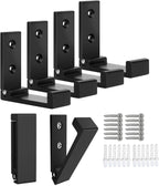 OHIYO Folding Coat Hooks 6pcs Foldable Hook Wall Mounted for Hanging Coat, Jacket, Towel Heavy Duty Wall Hooks Aluminum Alloy Fold up Hooks Headphones Holder Bearing Load 33lb (Black)
