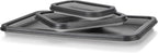 Collapsible Magnetic Parts Tray Set - 3 Different Size Tool Trays for Screw, Bolts, Nuts, Washers, Pins and Other Small Metal Parts, Mechanic Tool Gifts for Men - Light Grey