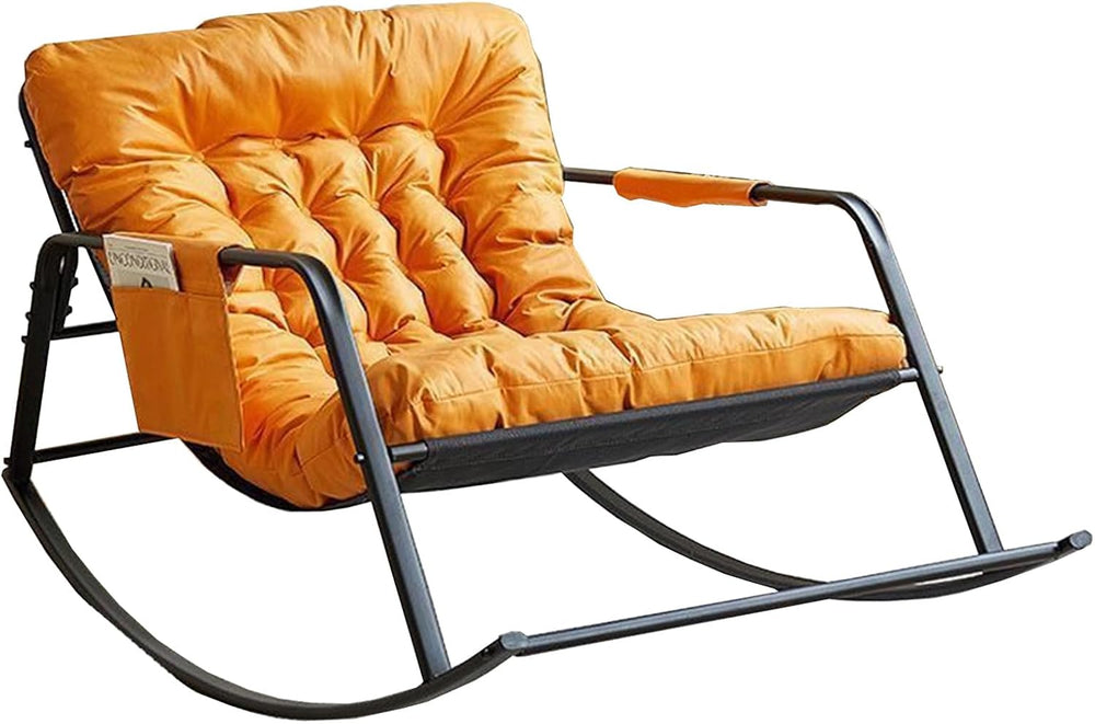 Oversized Rocking Chair - 400lb Capacity Recliner w/Cushion, Breathable Mesh ...