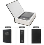 Real Paper Transfer Book Safe, Hollow with Secret Hidden Compartment, Key Lock, 8.7"×6"×2" (Black Dictionary-Key)