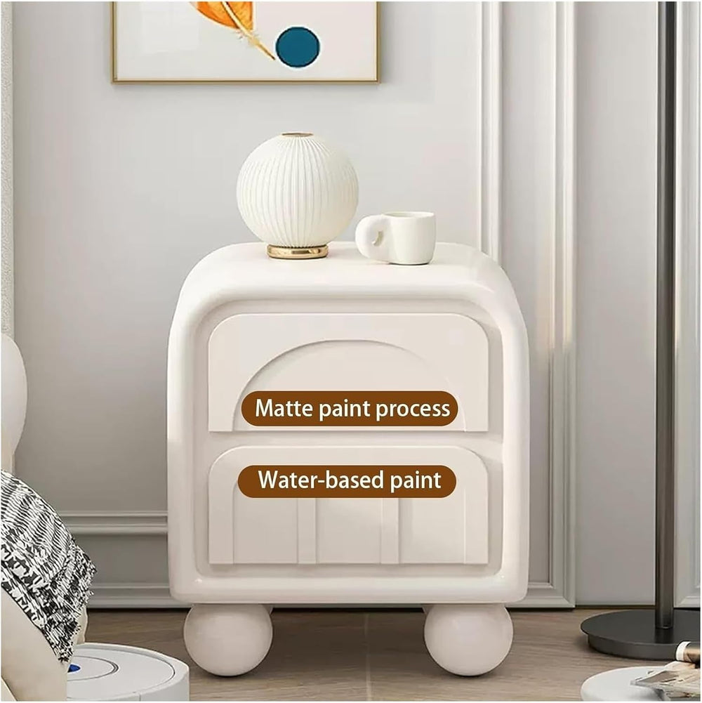 Nightstand, Night Stand, Bedside Table W/2 Wooden Drawers Modern Night Stand ...