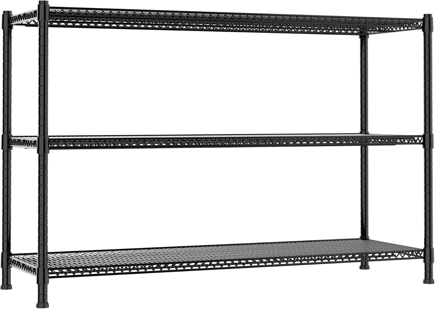 REGILLER 3-Wire Shelf Adjustable Heavy Duty Storage Shelves,Metal Organizer Wire Rack for Laundry Bathroom Kitchen Pantry Closet Garage Shelving No Wheel