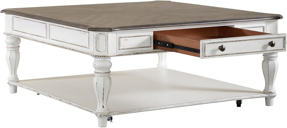 Liberty Furniture Magnolia Manor 3 Piece Living Room Set - Oversized Square C...