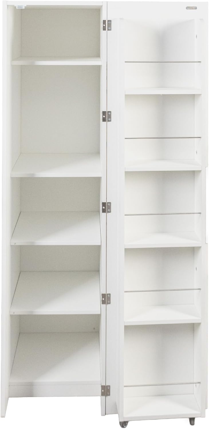 62.99''H Tall Kitchen Pantry Cabinet, Freestanding Corner Buffet Side...