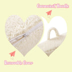 MOMCAYWEX Kids Snuggly-Soft Sherpa Chair, Cuddly Toddler Foam Chair for Boys and Girls, Cream
