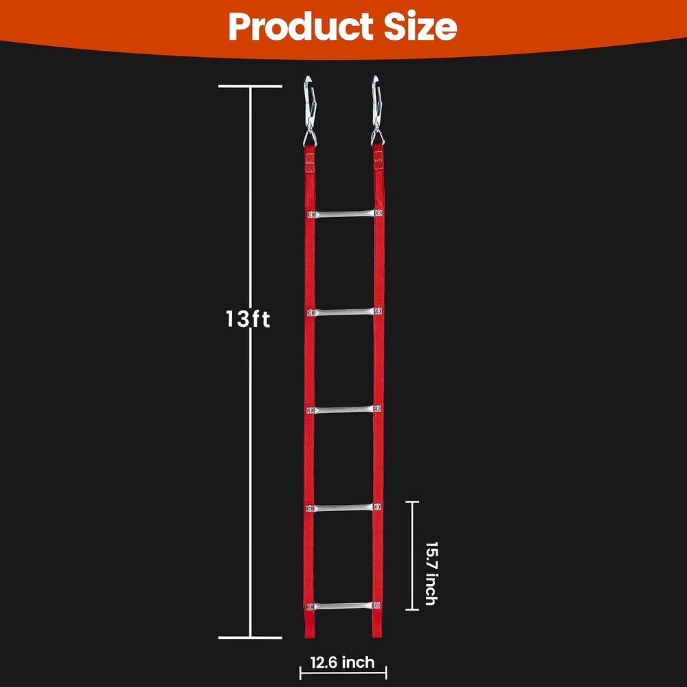 13 Ft 2 Story Collapsible Lightweight Fire Escape Ladder
