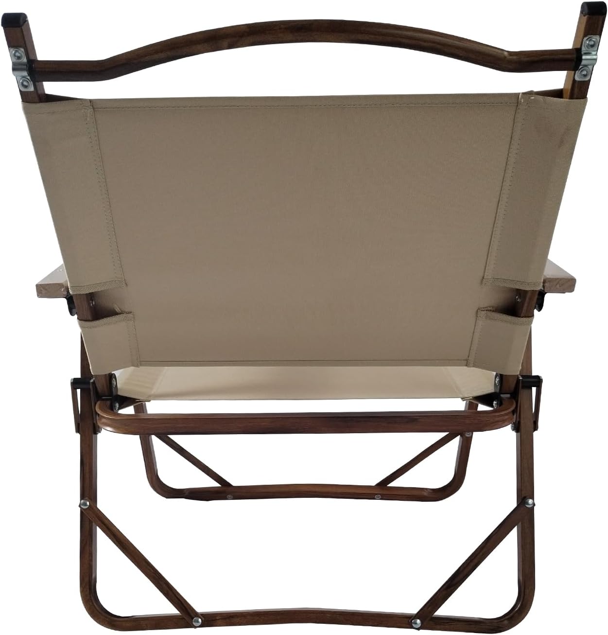 Penau Kids Folding Chair Set, Portable Aluminum Frame, Natural | Set Of 4 Foldable Kids Chairs, Aluminum Frame, Beech Armrests, Canvas Seat, Travel, Patio Use