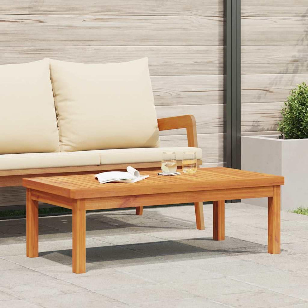 vidaXL Coffee Table 39.4"x19.7"x13" Solid Acacia Wood