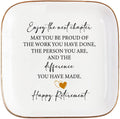 Retirement Gift for Woman Ceramic Jewelry Dish Tray - Farewell Going Away Goodbye Gifts for Coworkers Leaving - Retirement Gift Jewelry Dish for Women Friends Retired Teachers Nurses