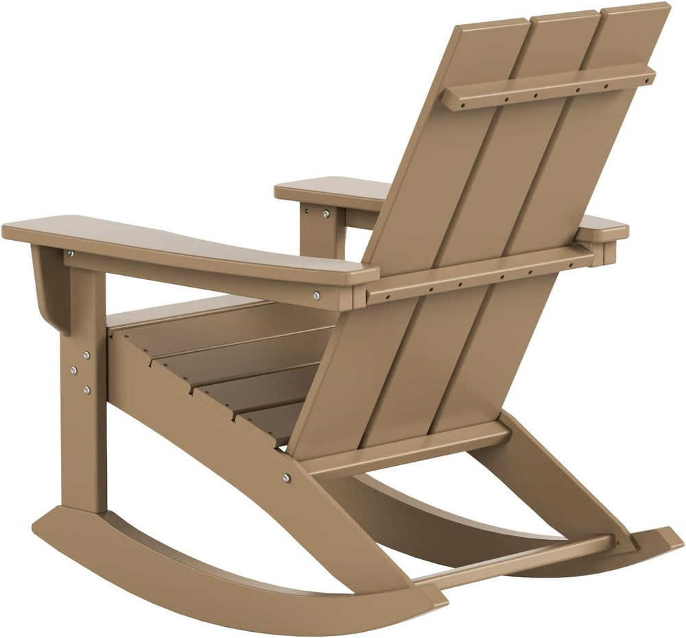 WestinTrends Ashore Patio Rocking Chairs Set of 2, All Weather Poly Lumber Pl...
