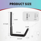 Heavy Duty Steel Hooks - Garage & Garden Tool Organizer, Wall Mount Hooks, Hose Hanger (12, Small)