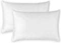 King Pillowcases by Pure Bamboo - Genuine 100% Organic Viscose Derived from Bamboo, Luxuriously Soft & Cooling, Double Stitching, Envelope Closure (2 King Pillowcases, White)