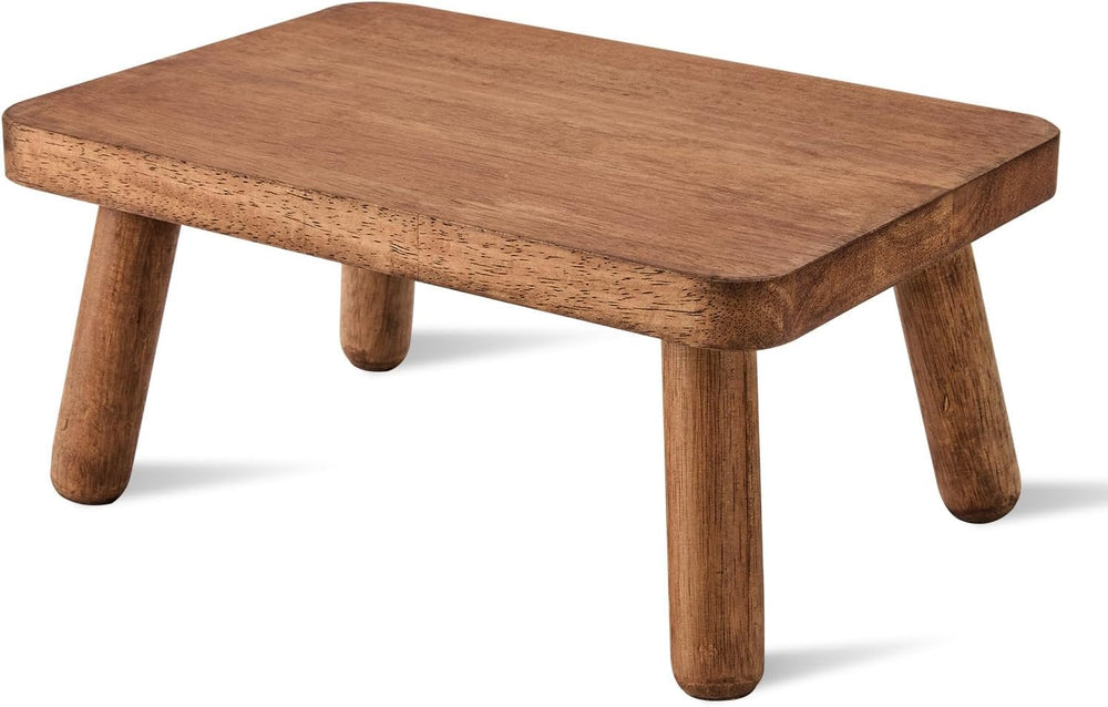 Wooden Step Stool Anti-Slip Step Stools for Adults Heavy Duty Stepping Stool ...